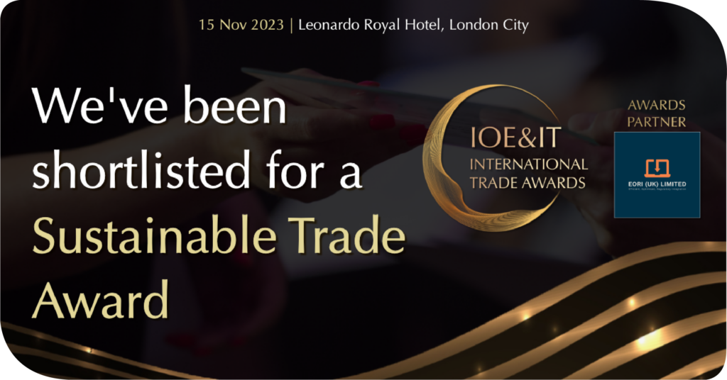 Hilditch Group are shortlisted for a Sustainable Trade Award by the IOE&IT.