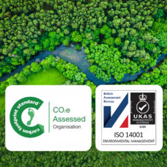Hilditch Group are proud to be ISO14001 accredited and we have commissioned our own carbon footprint audit and are officially a Carbon Footprint Standard, CO2e assessed organisation.