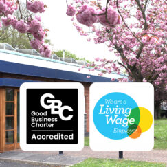 We are proud to be Real Living Wage and Good Business Charter accredited.